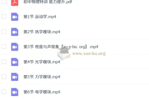 质心初中物理 能力提升7讲