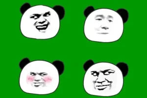 现代沙雕动画绿幕人物素材合集