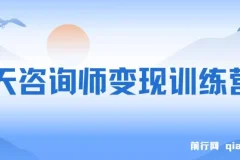 7天咨询师变现训练营，新经济机遇加五大系统，构建完整商业闭环