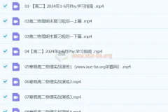 2024高二物理 李琳物理 寒假春季班