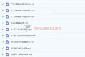 梁朝中《中考压轴200题》 14讲