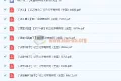 2020春 初三化学 陈谭飞