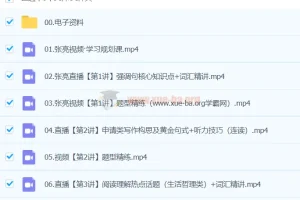 张亮英语 2024高二英语 A+春季班