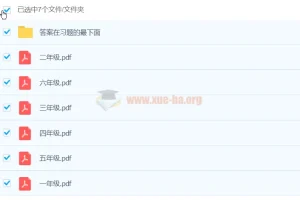 乐乐小学数学 小学1~6年级奥数PDF习题