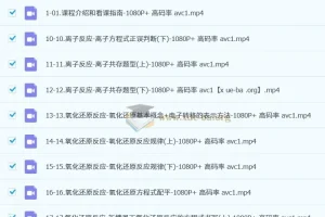 一化儿 高中化学 高考系统课 视频讲义