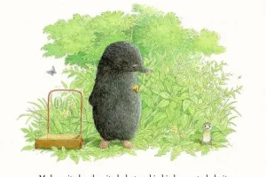 英文绘本故事《mole and the baby bird》PPT
