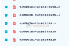 王朝霞考点梳理时习卷 1-6年级