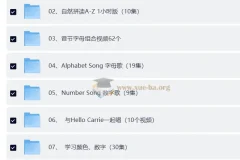 Hello Carrie自然拼读（192集视频+音频+练习册）