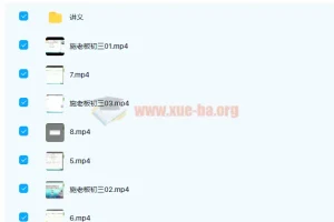 初中数学 施佳辰施老板 2020暑假初三数学暑假班 8讲带讲义完结