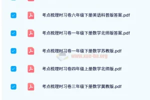 王朝霞考点梳理时习卷 1-6年级