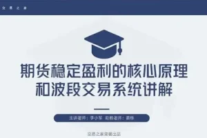 李小军期货2H波段交易系统全局架构培训