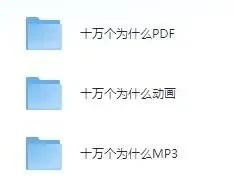 儿童故事《十万个为什么》动画+MP3+PDF版合集