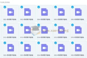 大学高等数学 考研数学基础课程 张同斌