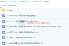 2024高一政治 周峤矞政治 暑假班