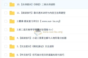 孙清珍 初中语文 初二语文读写素养培训班（春上·全国版·A+）