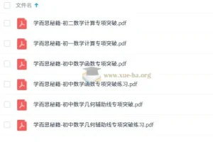 学而思秘籍-初中数学专项突破