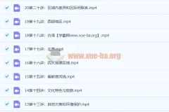 中国地理杨晓松初一地理21讲全套 七年级地理微课堂