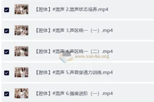 卷卷老师流行声乐课训练营 77GB