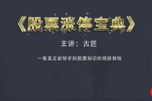 古匠 股票涨停宝典：高级炒股课程