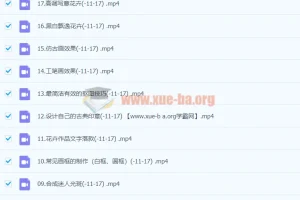 不负芳华，花卉摄影技法完全宝典后期课程，主讲：葛宏军老师