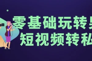 【零基础玩转男粉短视频转私域】
