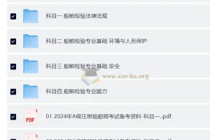 【注册验船师备考资料】2025年A级注册验船师备考资料（题库+船舶检验法律法规+专业基础+专业能力等）